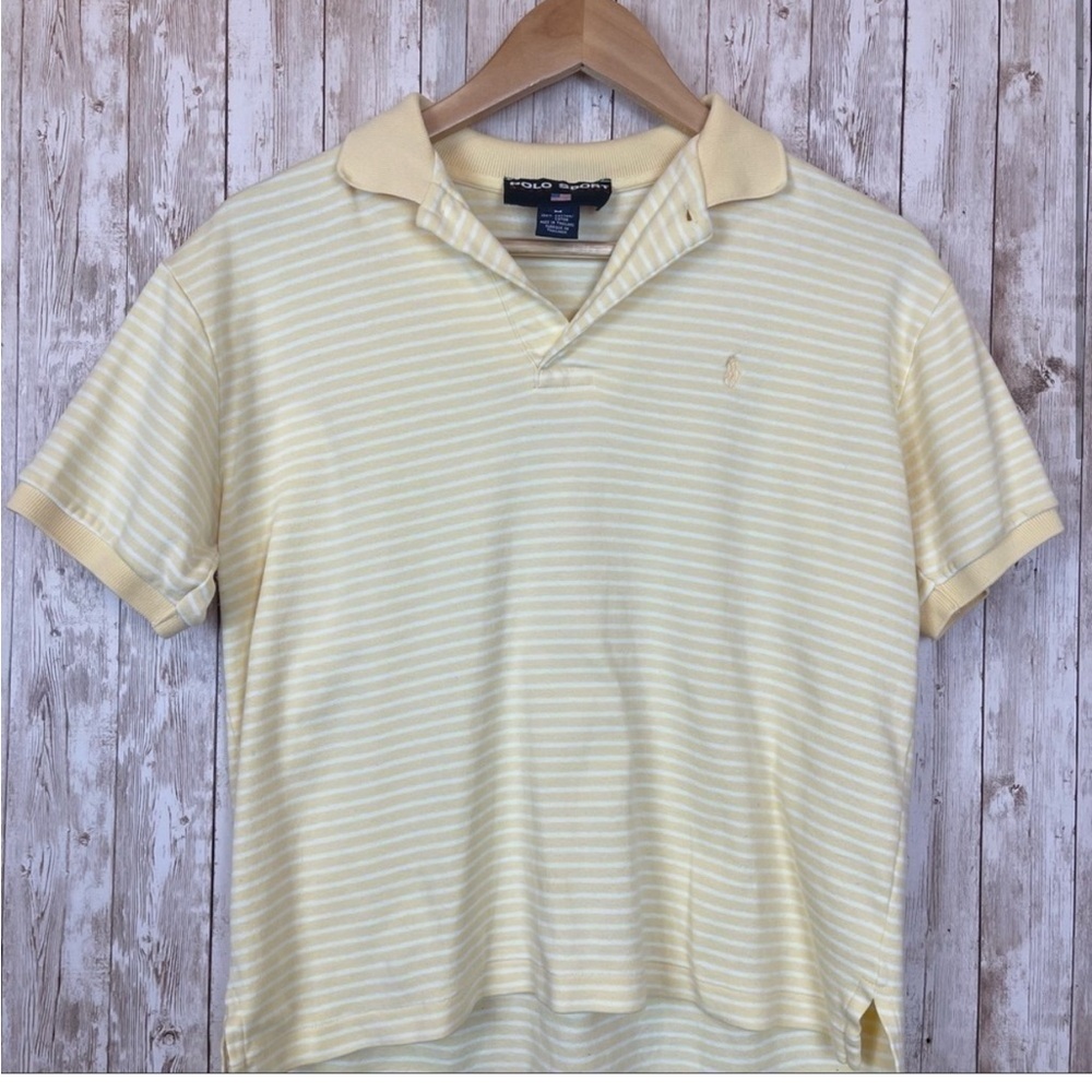 Polo by Ralph Lauren Sport Striped Short Sleeve Shirt Size Medium Women